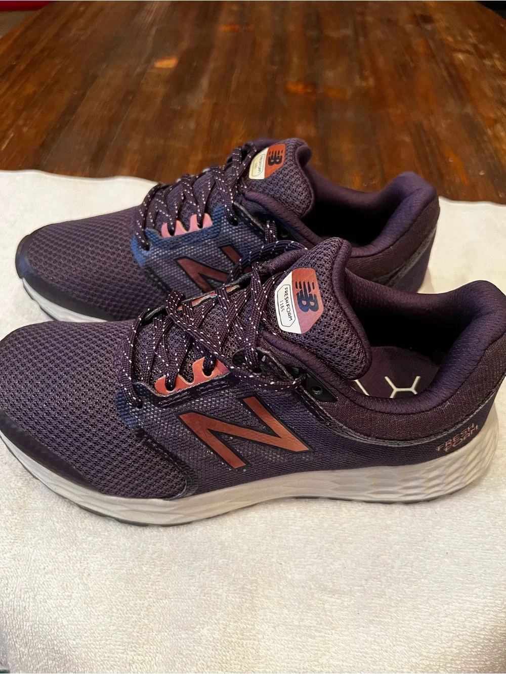 New Balance Women’s Purple Mesh Fresh Foam 1165 walking shoes
